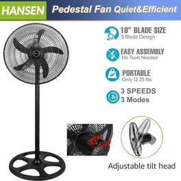 18" Pedestal Fan