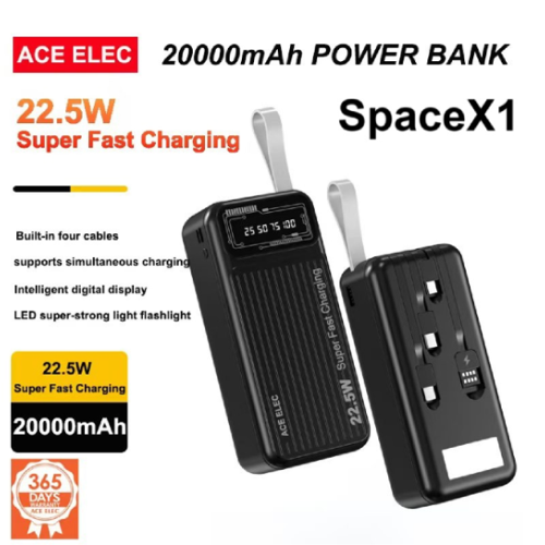 Power Bank SpaceX-1 black  20,000mAh ACE ELEC