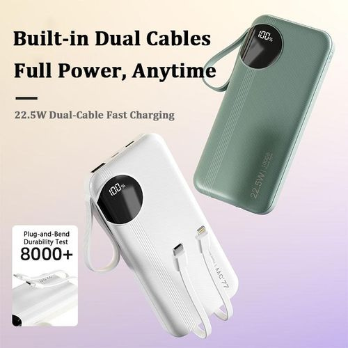 GDTINA 10000mAh 22.5W Super Fast Charging Power Bank-black